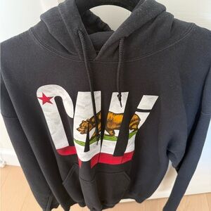 CALI Black Hoodie Sweater
